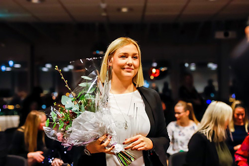 Filicia Björkman vid prisutdelningen. Foto: Anna Jansson